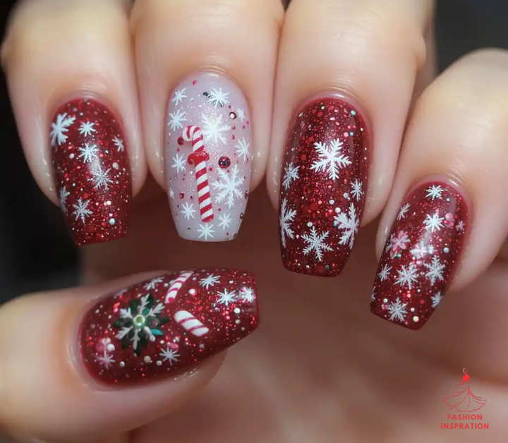 Holiday-Inspired Nail Ideas Acrylic