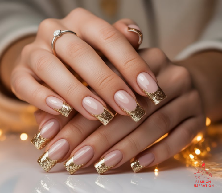 Gradient Glitter Nail Ideas Acrylic 