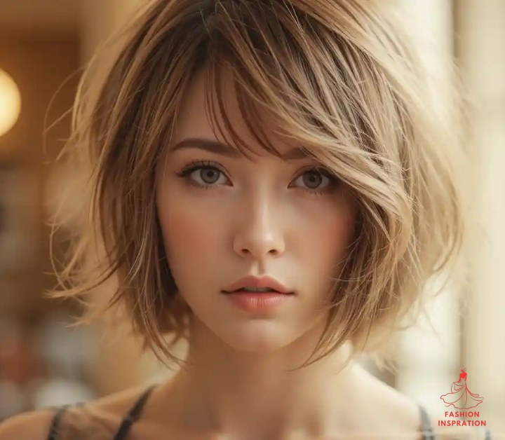 Side-Swept Bangs Short Hair Cuts for Women