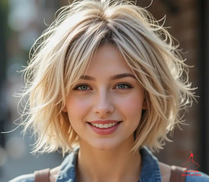 Choppy Layers Short Hair Cuts for Women