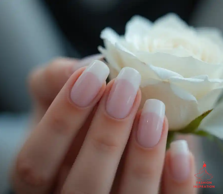  Nails Acrylic French Tips