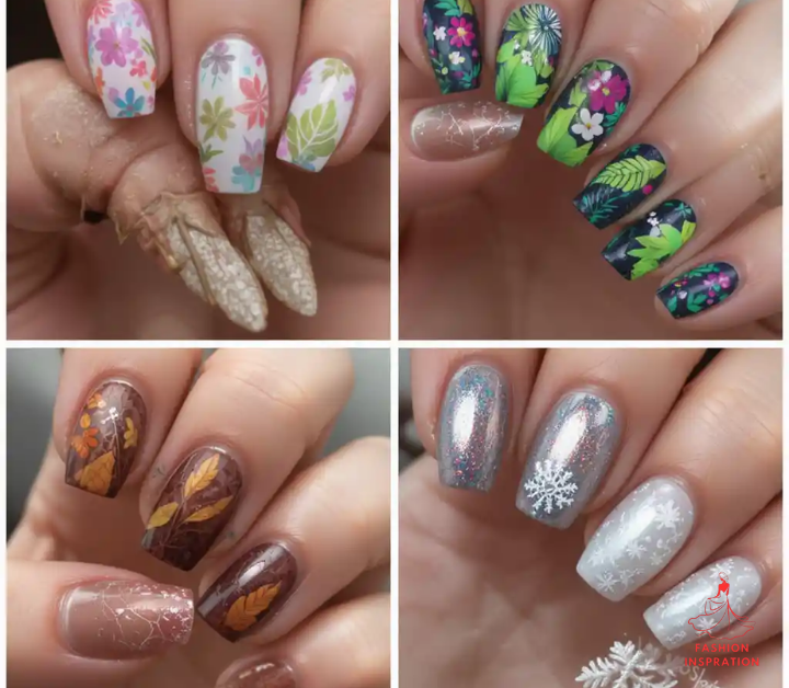 Seasonal Themes in Nail Ideas Acrylic