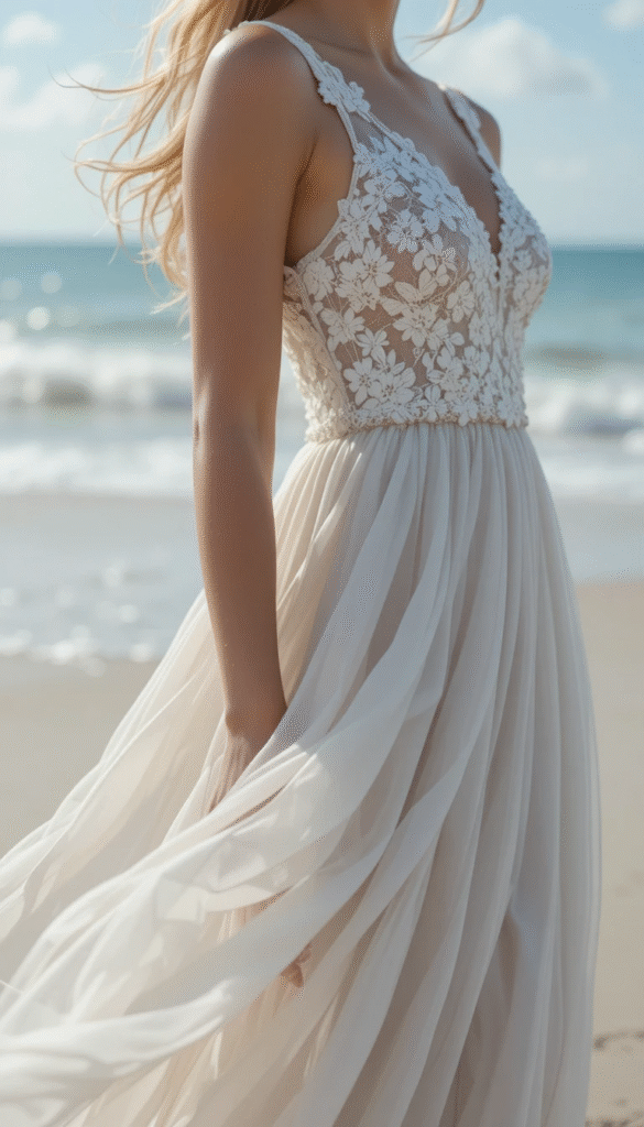 Beach Wedding Dress Fabrics for Comfort and Elegance