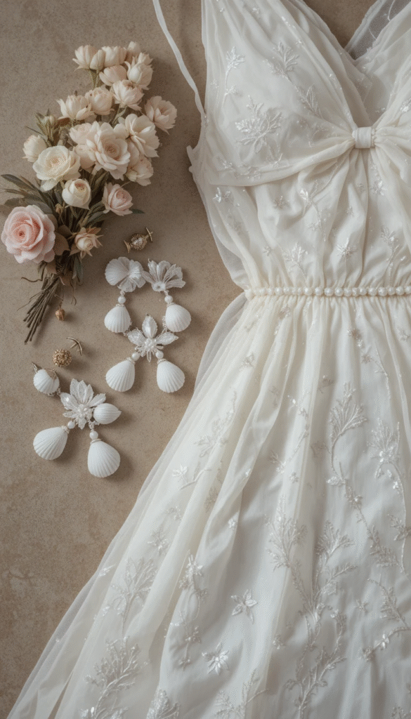 Accessories That Elevate a Beach Wedding Dress