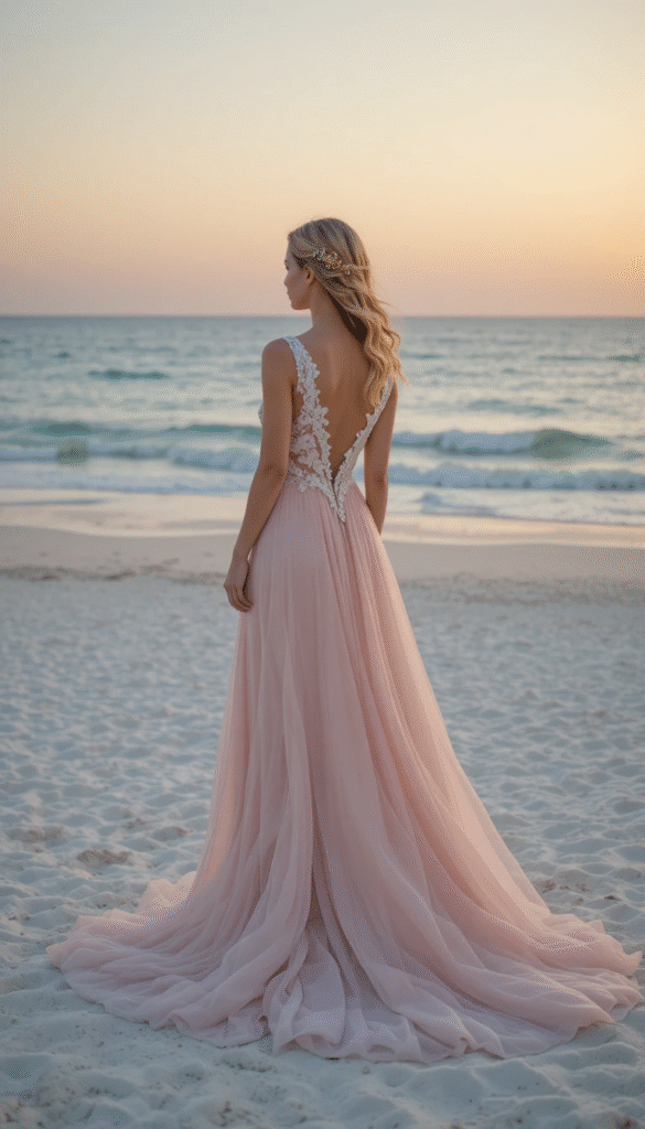 Choosing Colors for a Beach Wedding Dress