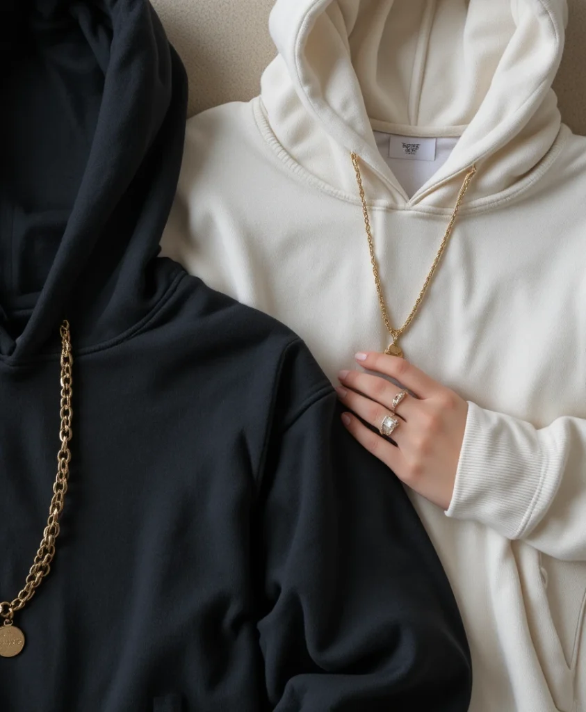 Cool Hoodies with Layered Accessories