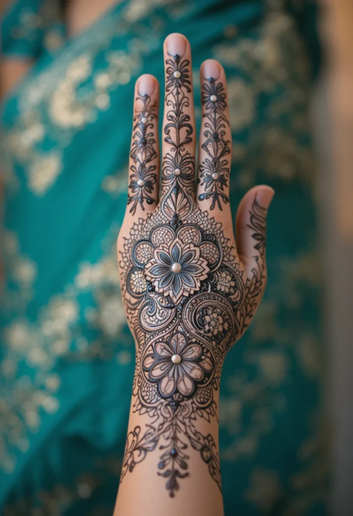 Traditional Motif Mehandi Designs