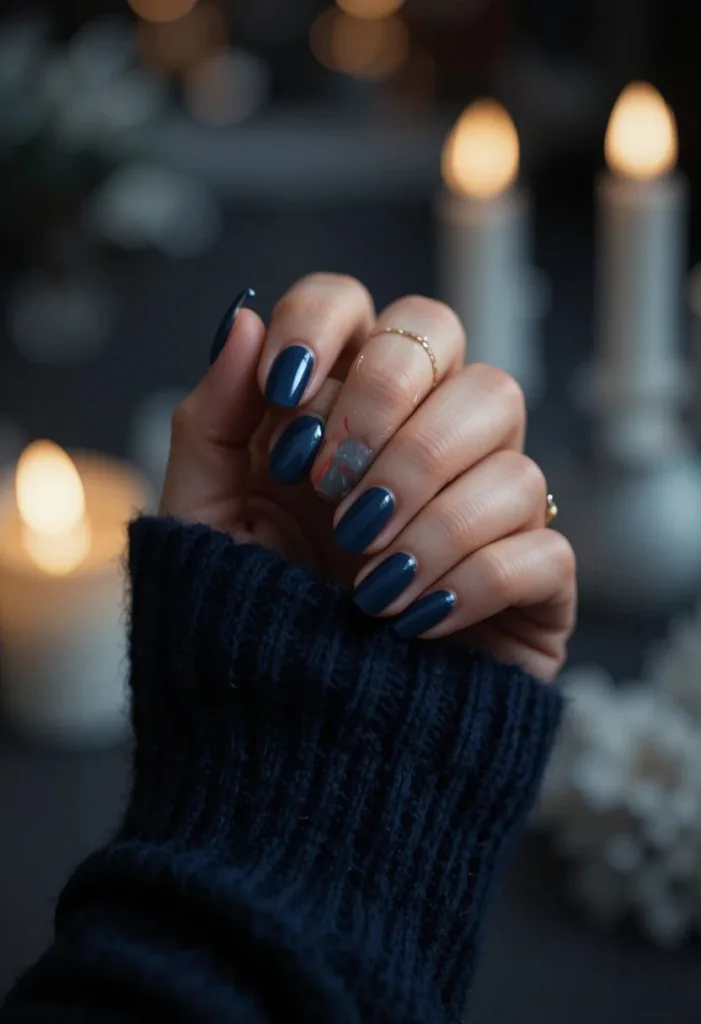 Midnight Blue – A Cool Edge to Dark Fall Nail Colors