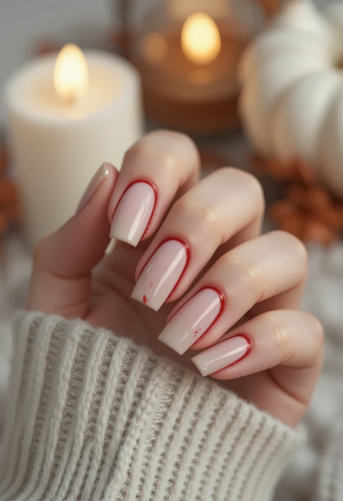 1. Classy Minimalism Meets halloween nails