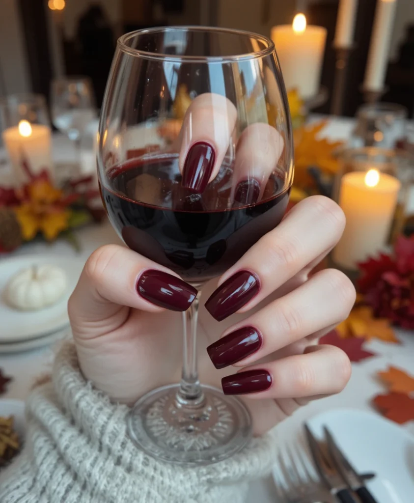  Classic Burgundy Fall Nail Colors