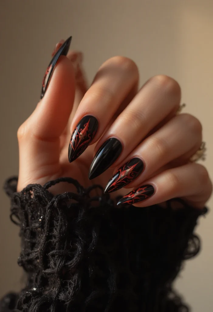 Long vs. Short Shape for halloween nails