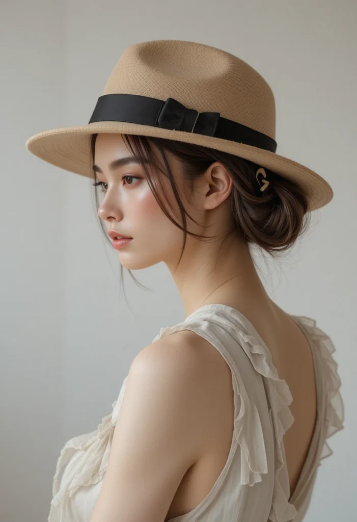 15 Trendy Hat Hairstyles to Elevate Your Look Instantly 13 Claw Clip Hat Hairstyles