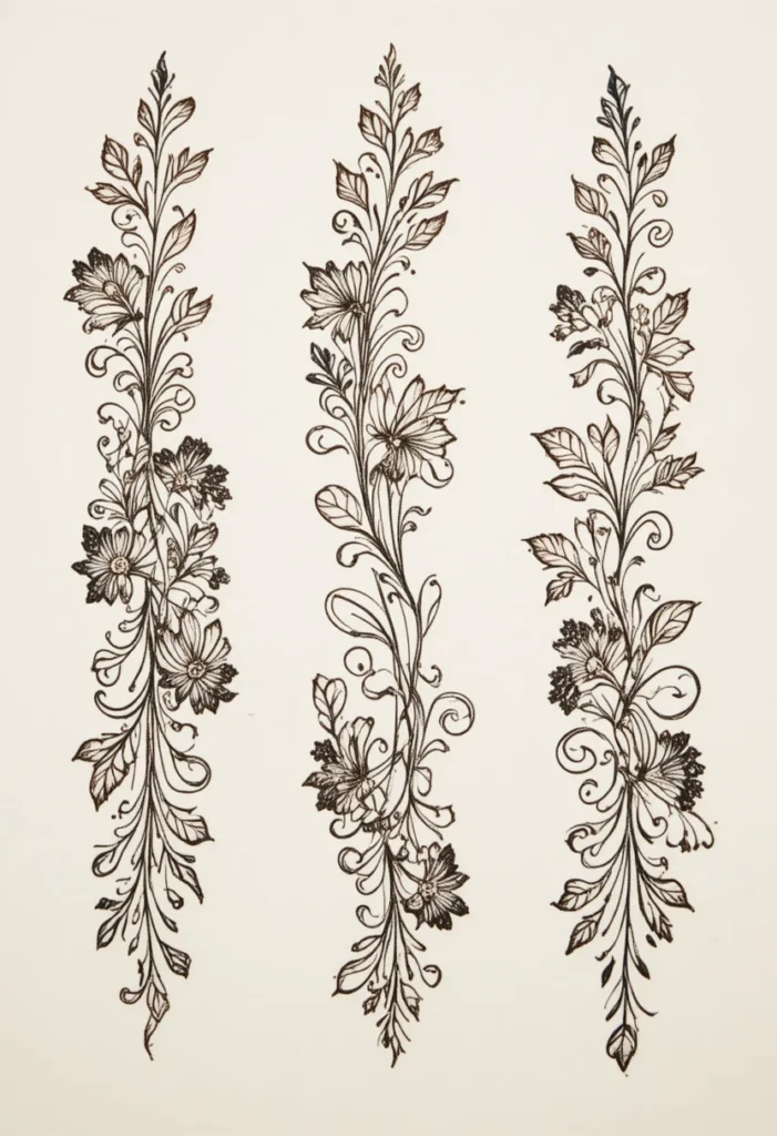  Floral Trail Mehandi Designs