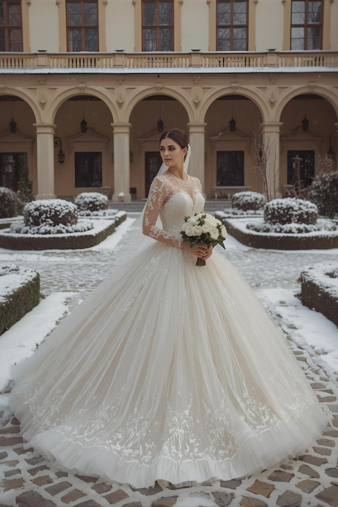 15+Winter Wedding Dresses 4 Ball Gown Magic for Fairytale Winter Wedding Dresses