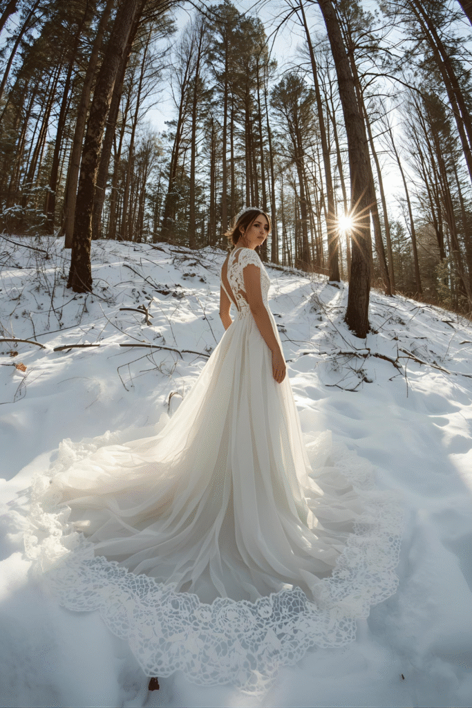 15+Winter Wedding Dresses 15 Sustainable Winter Wedding Dresses for Eco-Conscious Brides