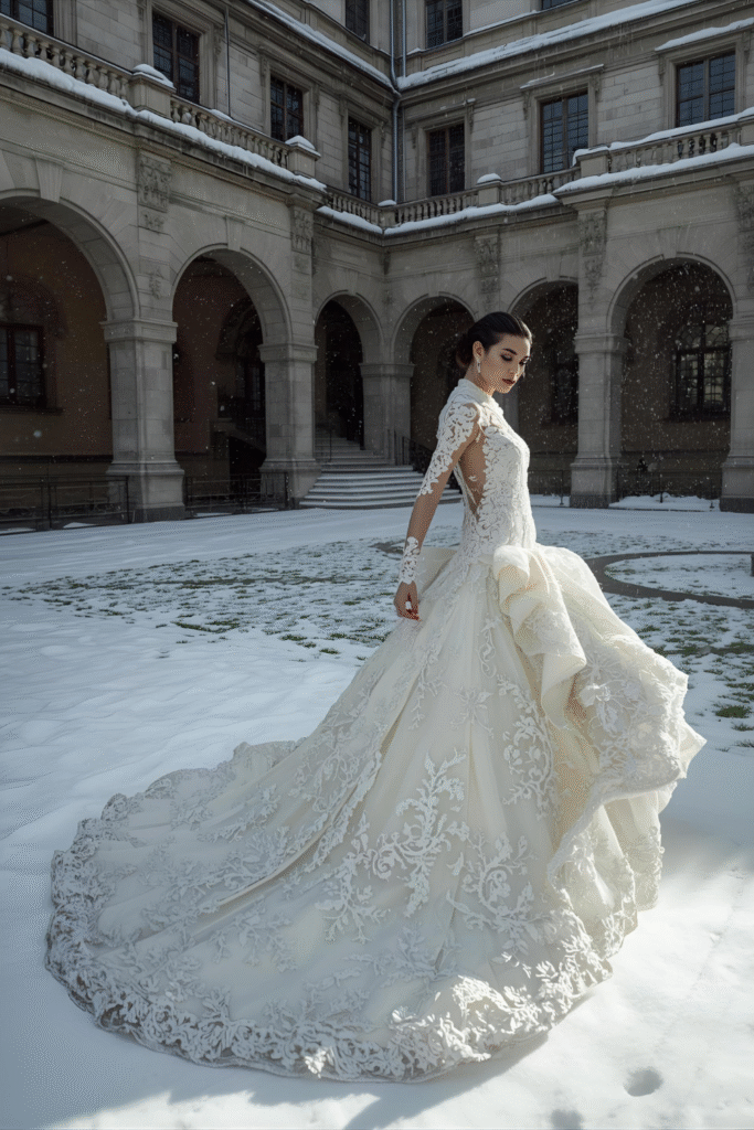 15+Winter Wedding Dresses 14 Designer-Inspired Couture Winter Wedding Dresses