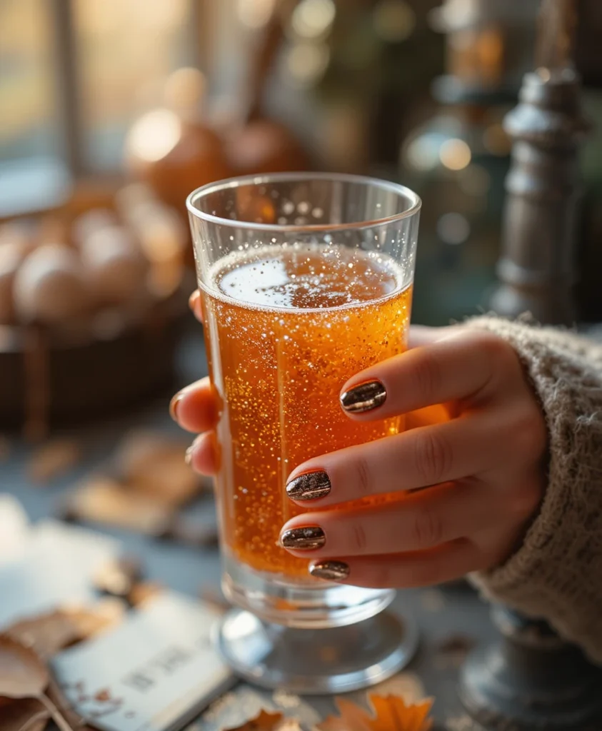 Metallic Copper Fall Nail Colors