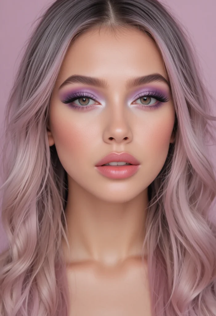 Cat Eye & Nude Lip Combo