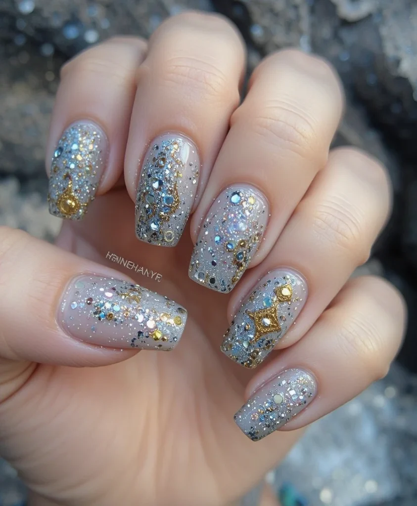 Nail Inspo Glitter Glam Designs