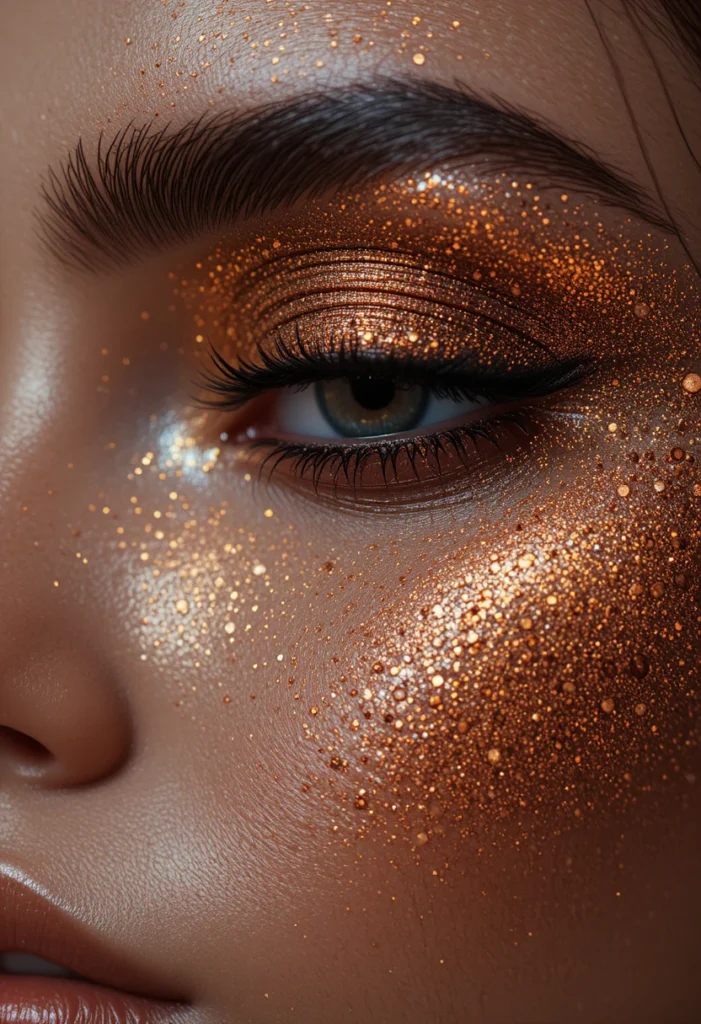  Shimmery Brown Eye Makeup for a Radiant Glow