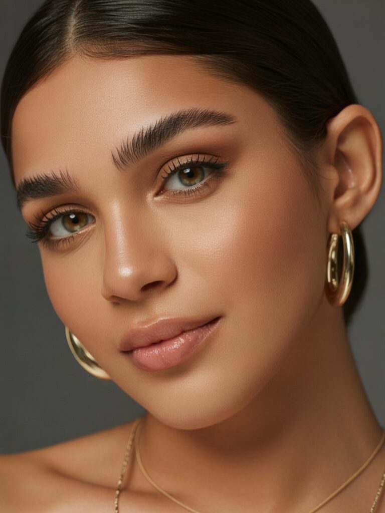 Latina Make Up and Bold Eyebrows