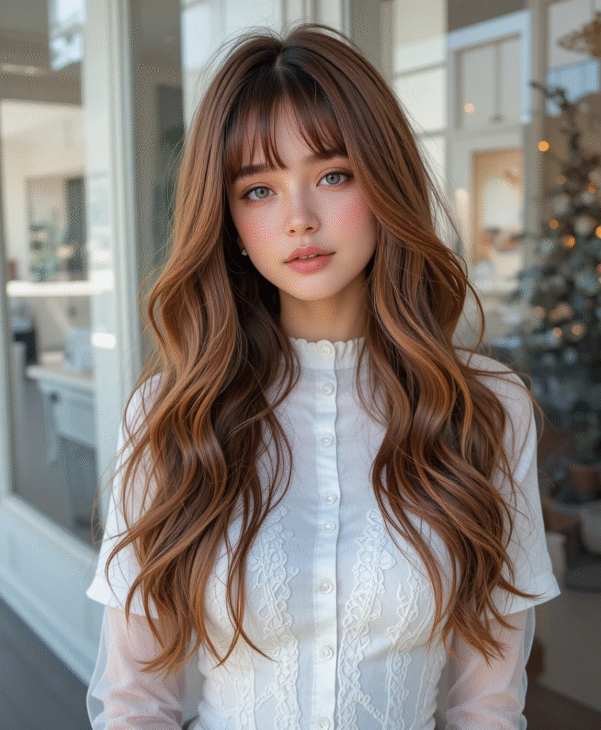 Long Haircut with Bangs