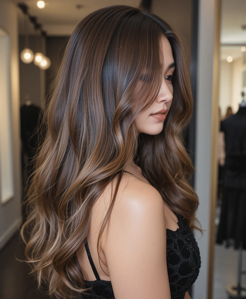 Side-Part Long Haircut