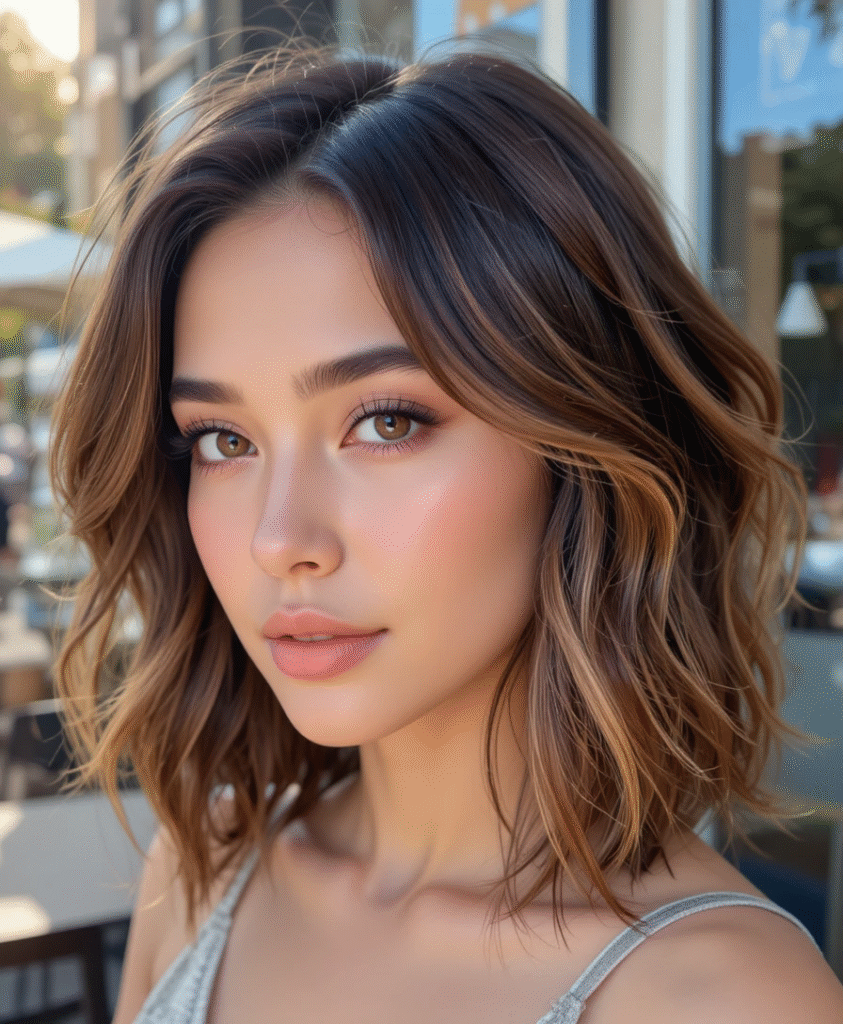 Long Haircut with Layers and Highlights