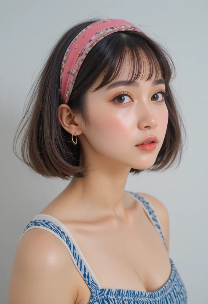 Scarf Hairstyles for Short Hair