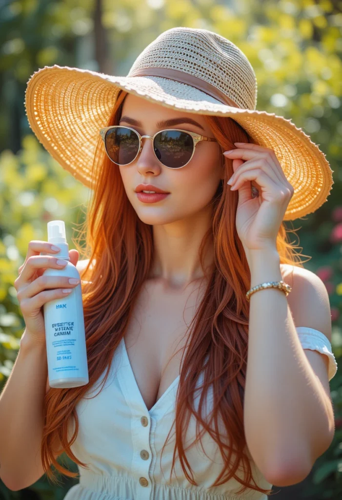 Red Hair: A Complete Guide to Its Beauty, Care, and Trends 9 Red Hair and Sun Protection