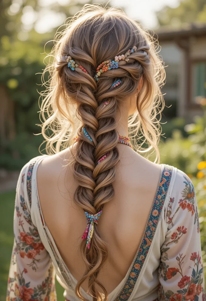 Braided Scarf Hairstyles for Long Hair
