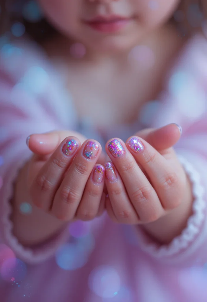 Cute Nails for Kids: Glitter and Sparkle Fun