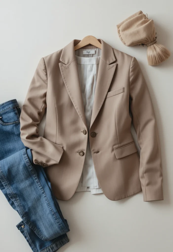 10+Business Casual Outfits with Jeans for Women 1 Tailored Blazers and Classic Jeans