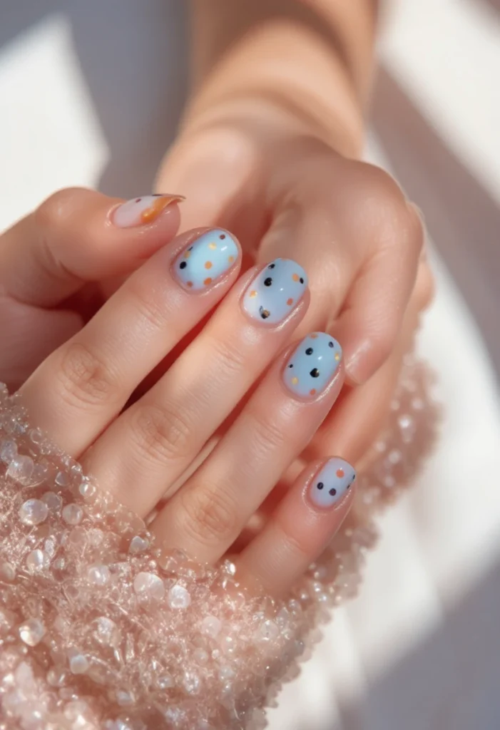 Cute Nails for Kids: Polka Dot Perfection