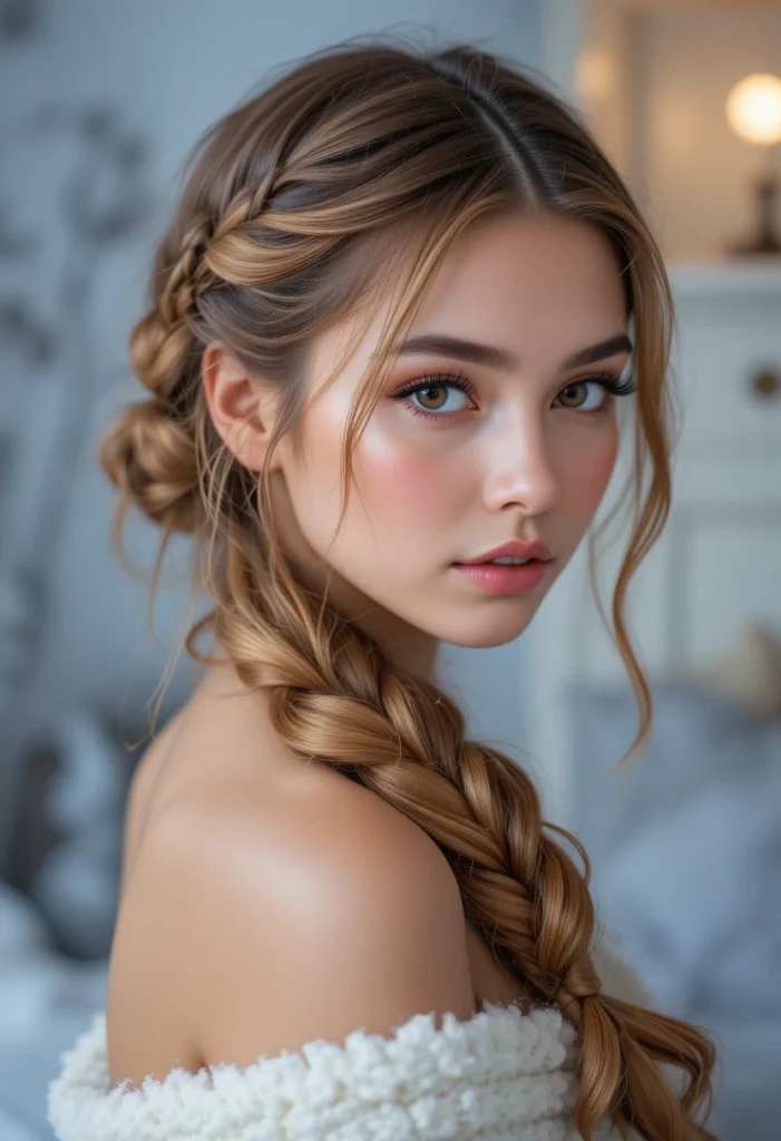 French Winter Hair Braid