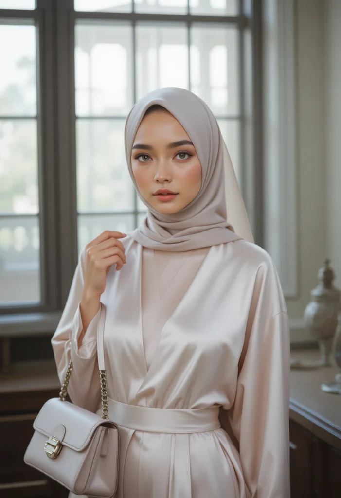 modest outfits clean girl hijabi luxury soft aesthetic