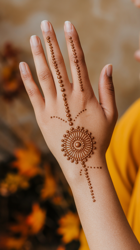 10+Simple Mehndi Designs: Elegance in Every Stroke 9 Back Hand Simple Mehndi Designs
