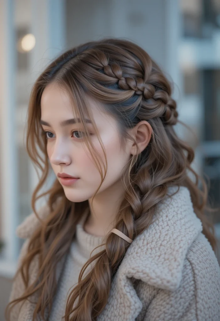 Bubble Winter Hair Braid