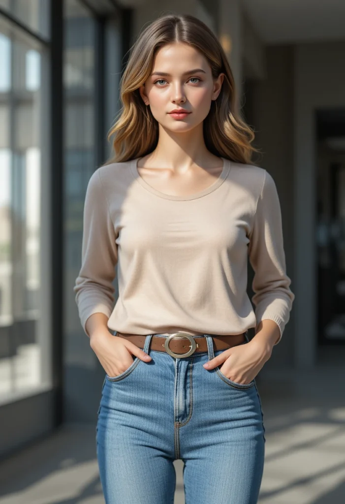 10+Business Casual Outfits with Jeans for Women 8 Incorporating Statement Belts