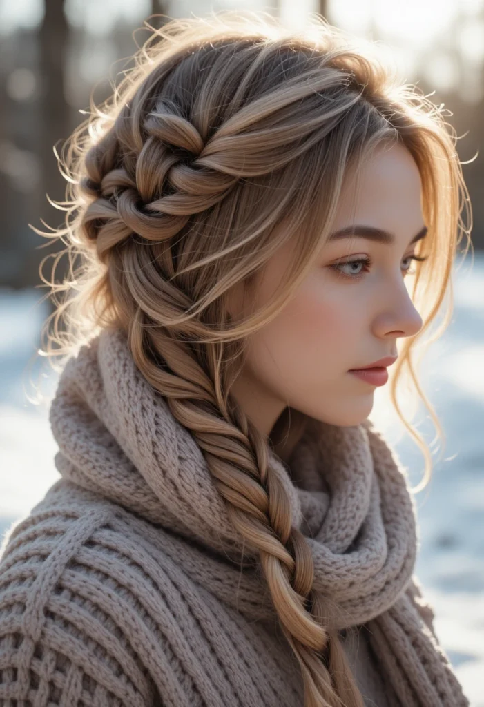 Classic Side Winter Hair Braid