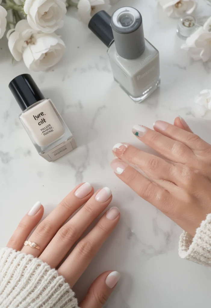 Short Milky White Nails: The Ultimate Guide to Elegant Minimalism 2 How to Achieve the Perfect Milky White Shade