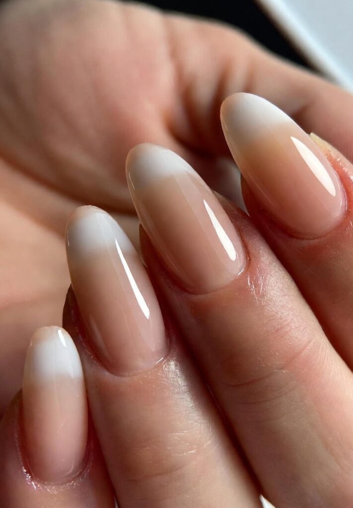Top Almond Nails Ideas for 2025: Simple to Glam Designs 7 French Ombre Blend Almond Nails Ideas