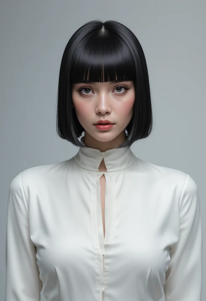 Straight Curtain Bangs