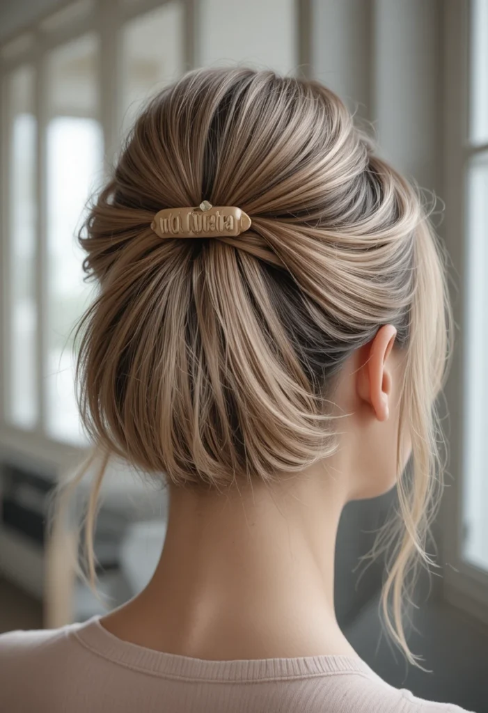 High Clip Lift for Volume – Easy Claw Clip Hairstyles