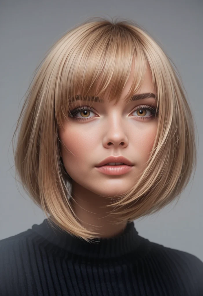 Curtain Bangs with Bob Haircuts