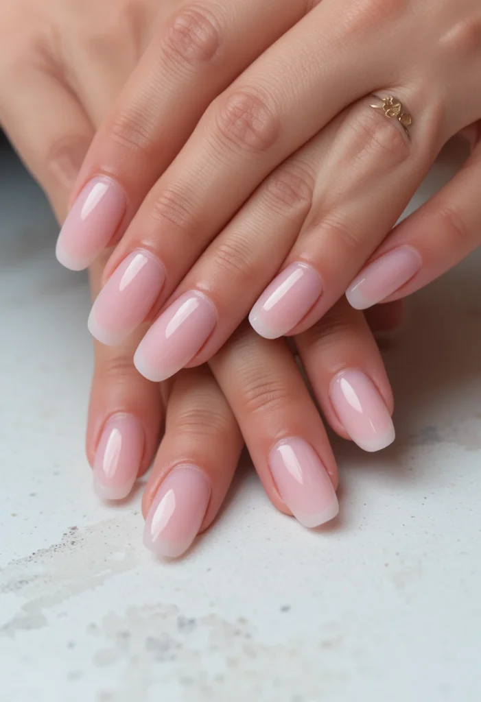 Short Gel Natural Nails