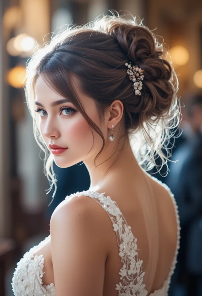 Elegant Event Messy Bun Hairstyles