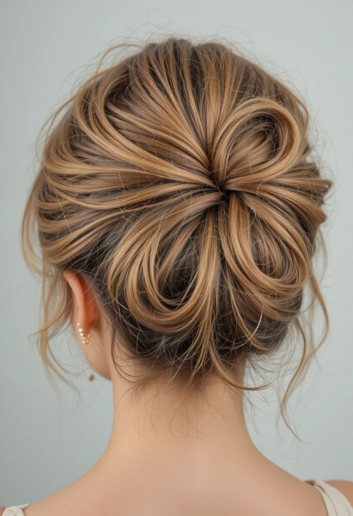Twisted Messy Bun Hairstyles