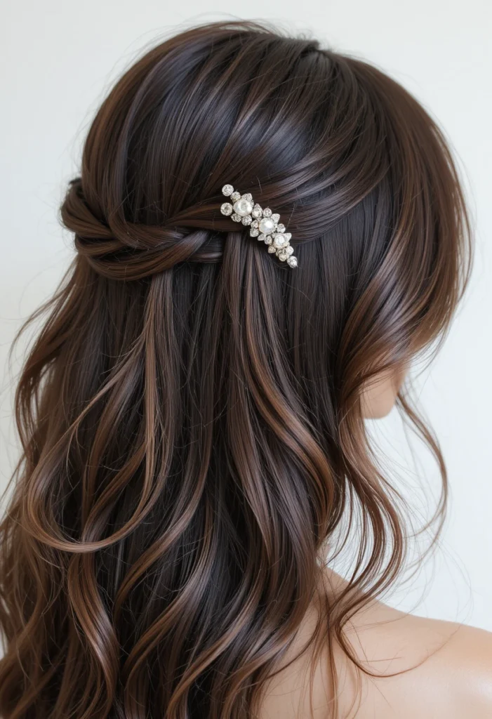 Side-Swept Claw Clip Look – Easy Claw Clip Hairstyles