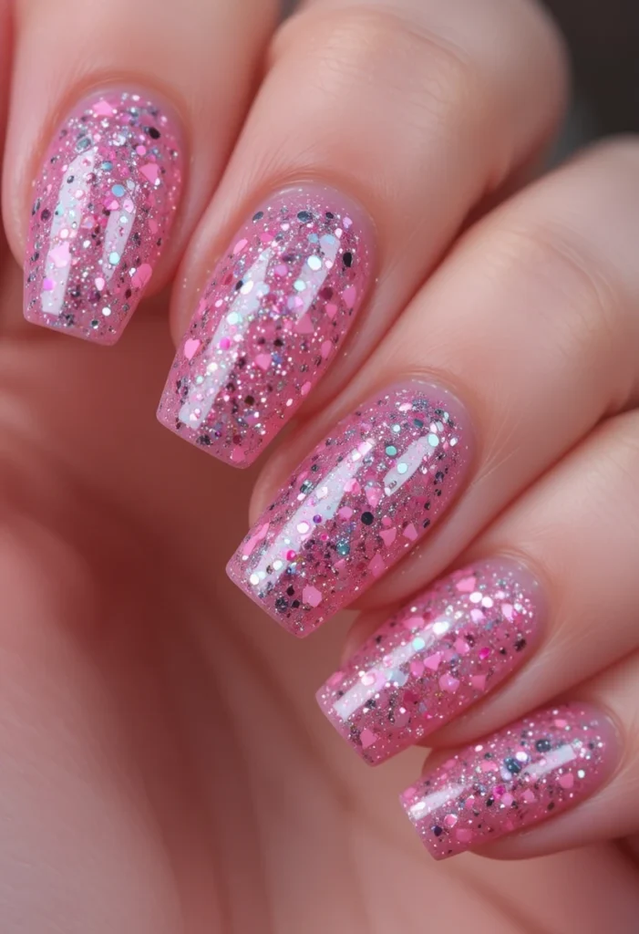 Glitter and Chrome Accents for Festive Looks